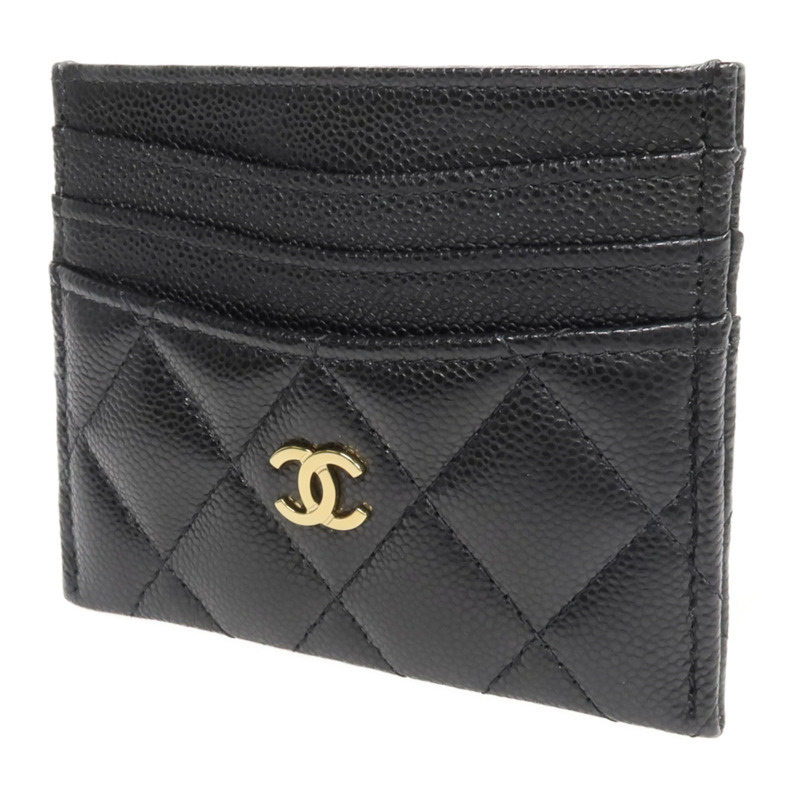 CHANEL 牛皮皮革Card Holder金扣卡片套-2
