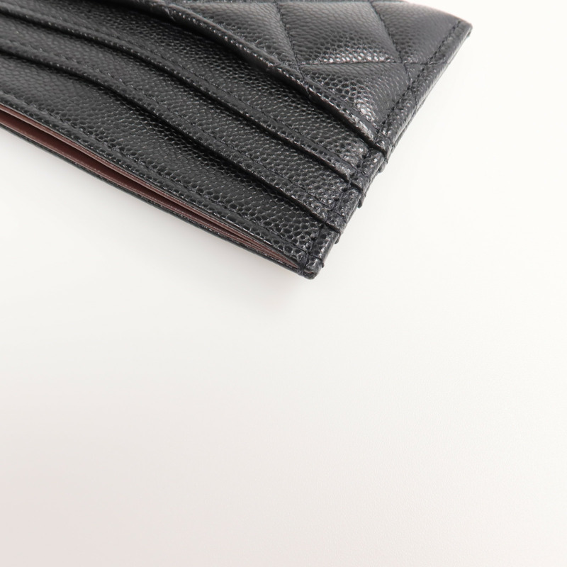 CHANEL 牛皮皮革Card Holder金扣卡片套-9