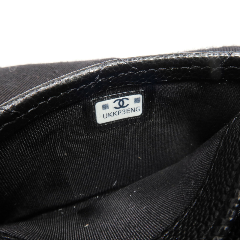 CHANEL 牛皮皮革Card Holder金扣卡片套-13