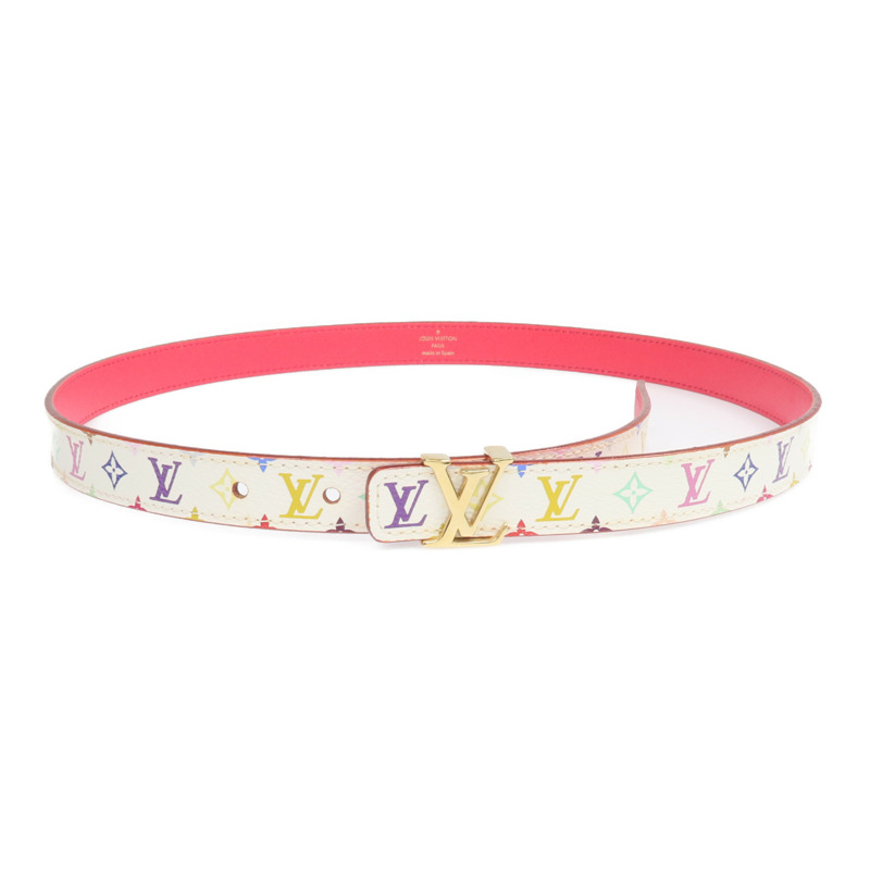 LOUIS VUITTON Monogram Multicolore Belt金扣皮帶-1