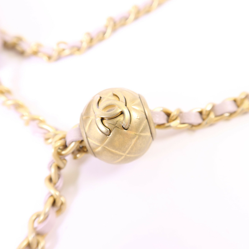 CHANEL 羊皮皮革WOC Wallet On Chain金扣鏈帶肩背袋-11