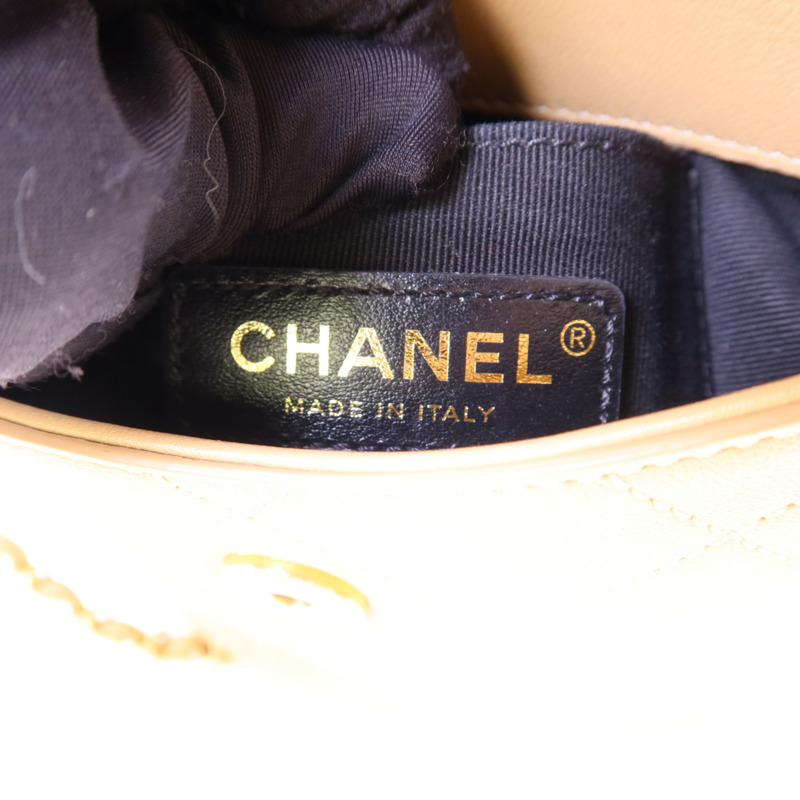 CHANEL 牛皮皮革Chain Shoulder Bag金扣鏈帶肩背袋-5