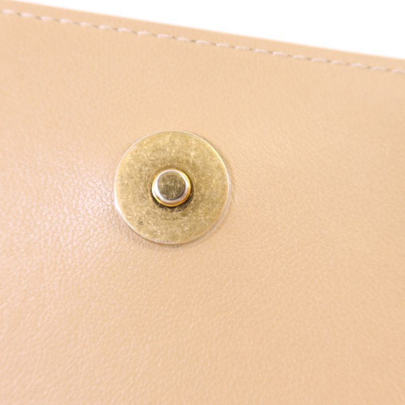 CHANEL 牛皮皮革Chain Shoulder Bag金扣鏈帶肩背袋-12