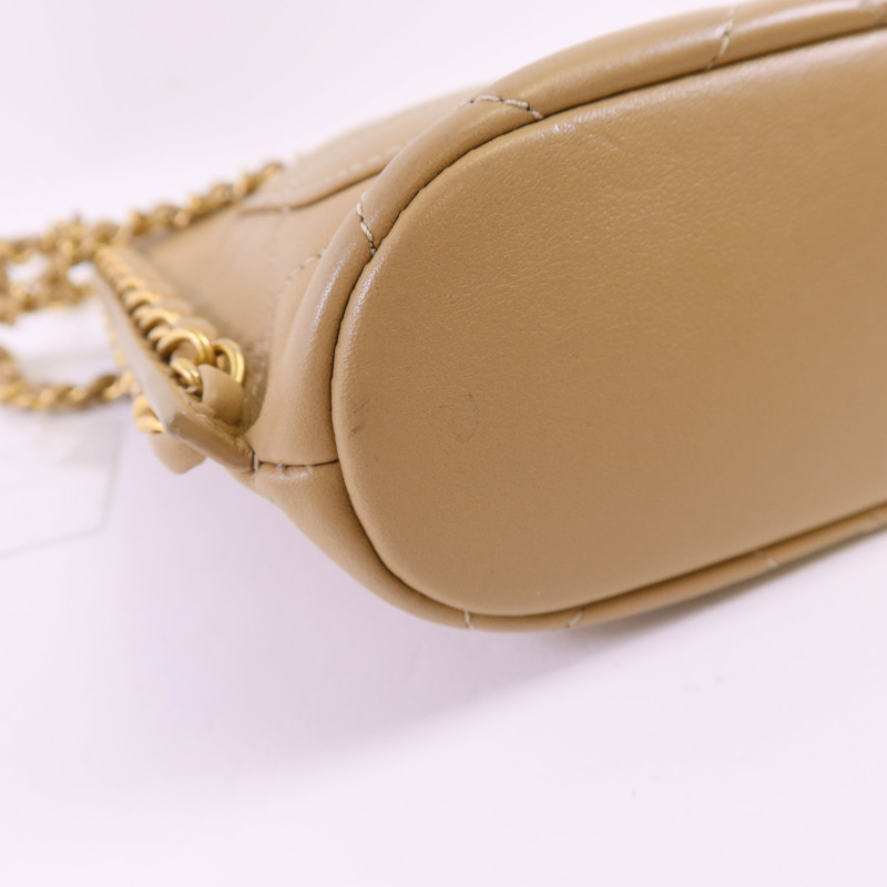 CHANEL 牛皮皮革Chain Shoulder Bag金扣鏈帶肩背袋-17