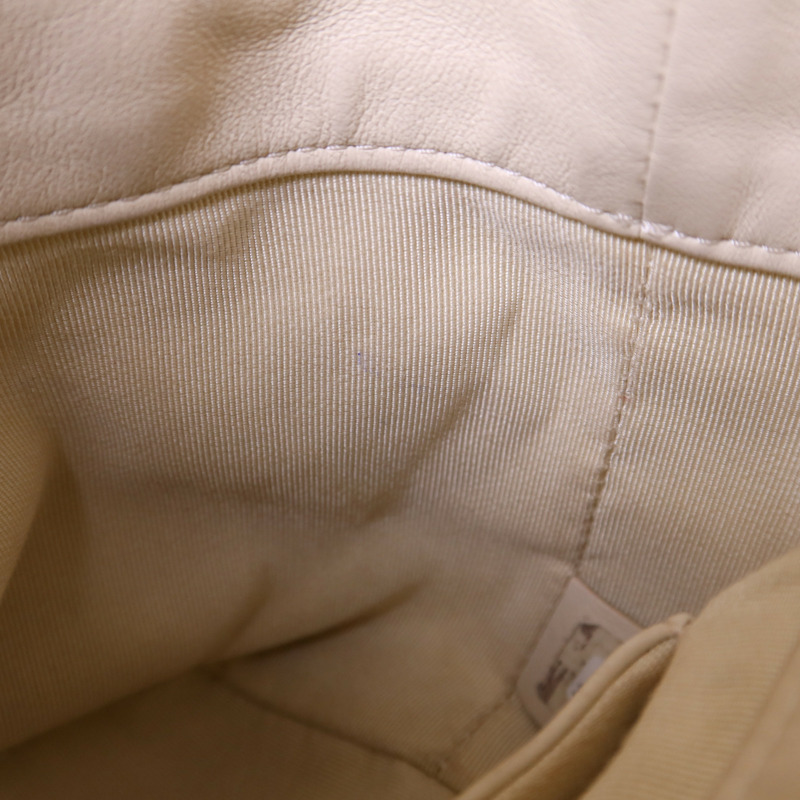 CHANEL 羊皮皮革Drawstring Bag金扣鏈帶肩背袋-15