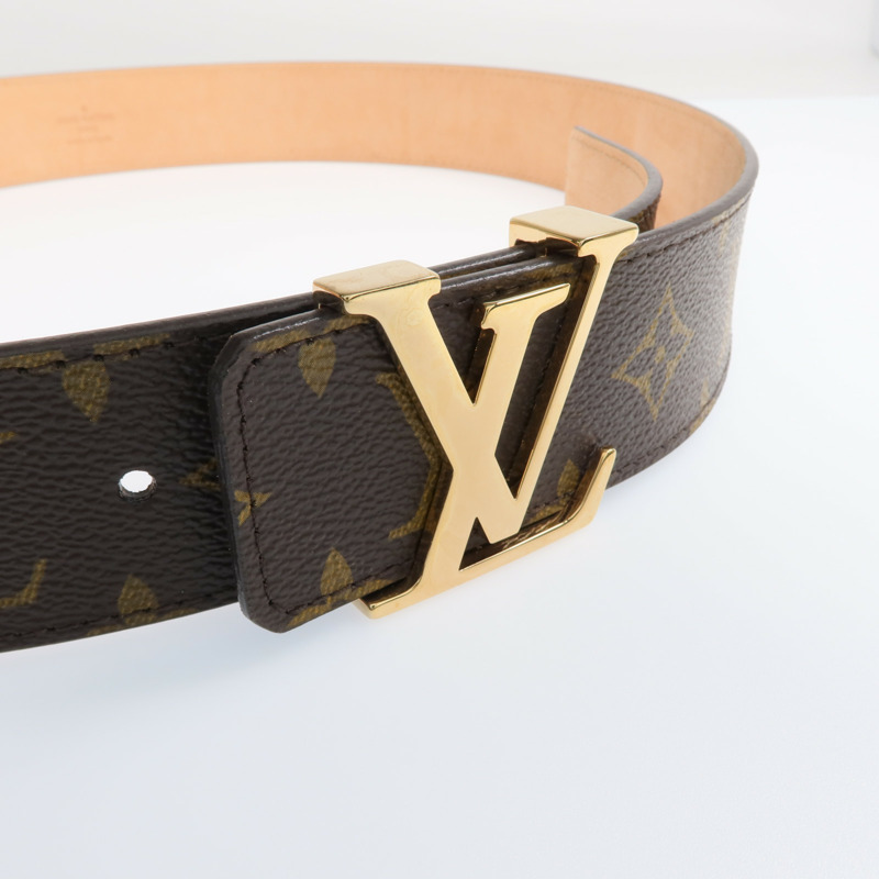 LOUIS VUITTON Monogram Belt金扣皮帶-3