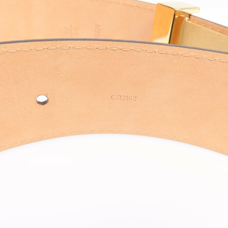 LOUIS VUITTON Monogram Belt金扣皮帶-6