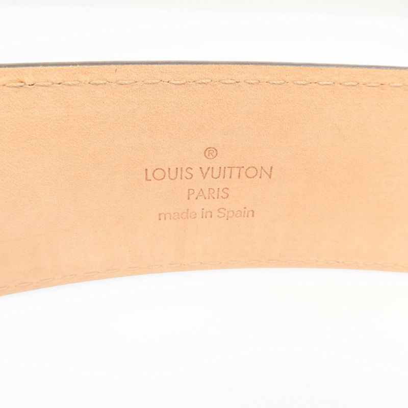 LOUIS VUITTON Monogram Belt金扣皮帶-8