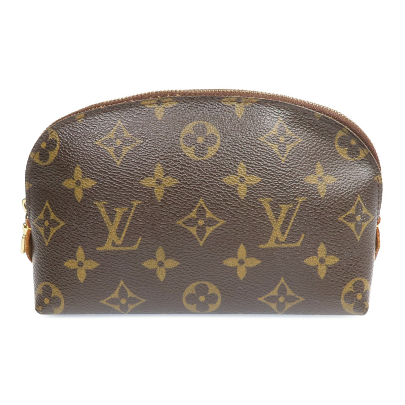 LOUIS VUITTON Monogram Cosmetic Pouch金扣手拿包-0