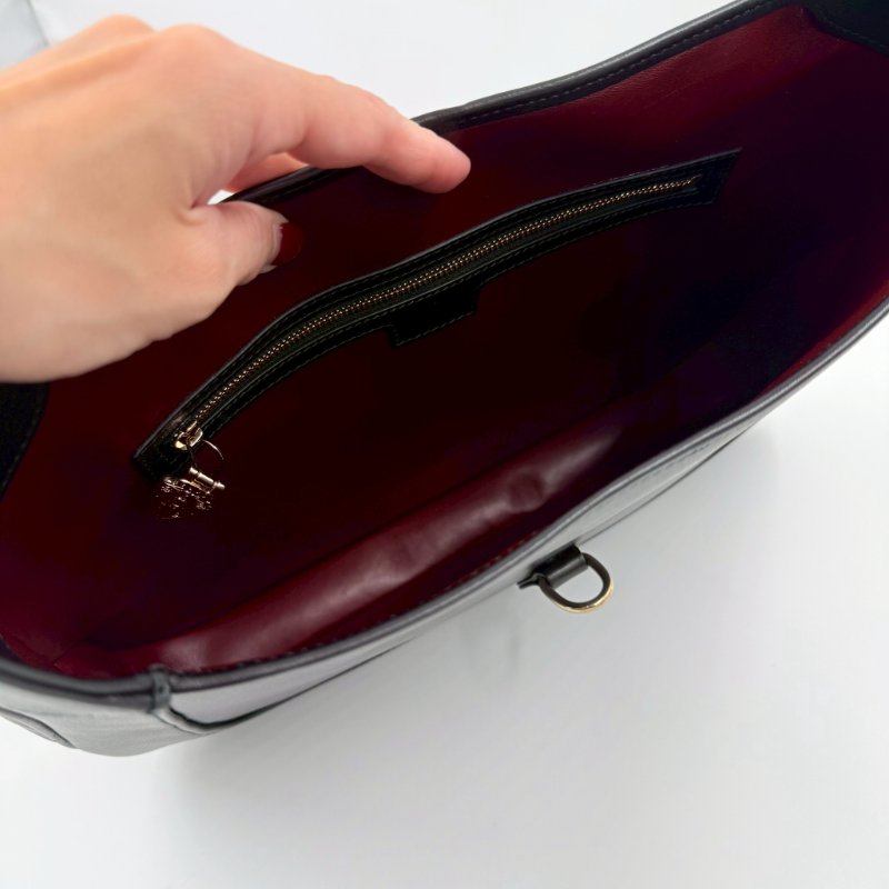 GUCCI黑金Jackie單肩手提側背包-10