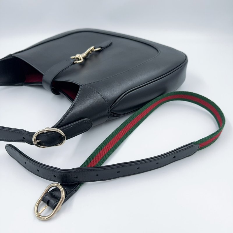 GUCCI黑金Jackie單肩手提側背包-13