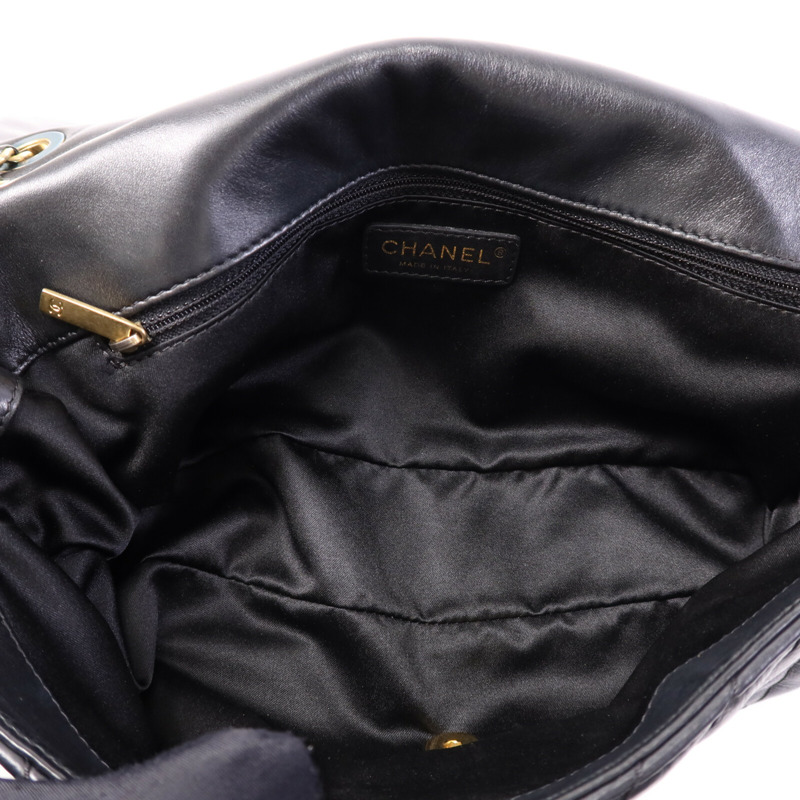 CHANEL 牛皮皮革Chain Shoulder Bag金扣鏈帶肩背袋-4