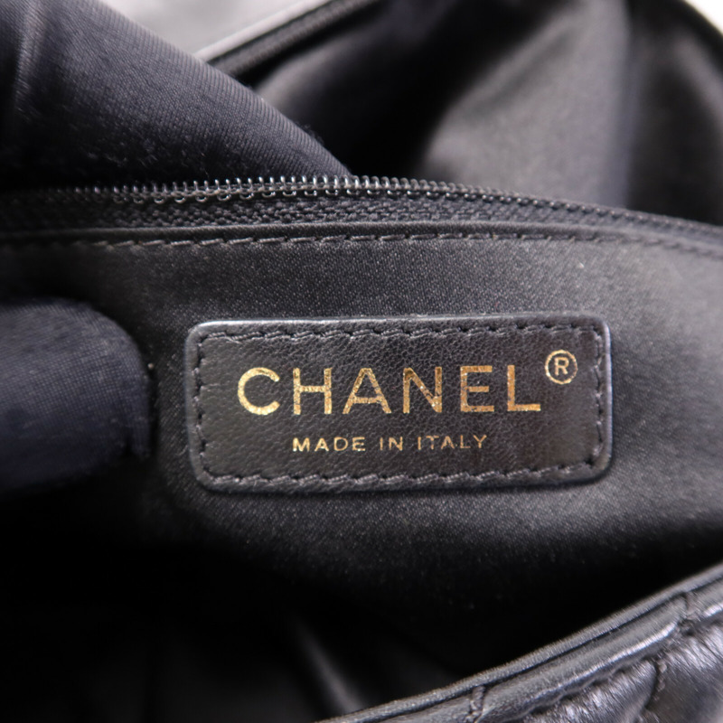 CHANEL 牛皮皮革Chain Shoulder Bag金扣鏈帶肩背袋-5