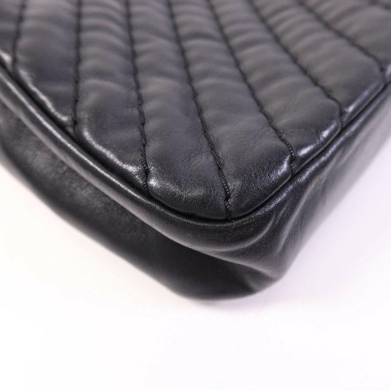 CHANEL 牛皮皮革Chain Shoulder Bag金扣鏈帶肩背袋-13