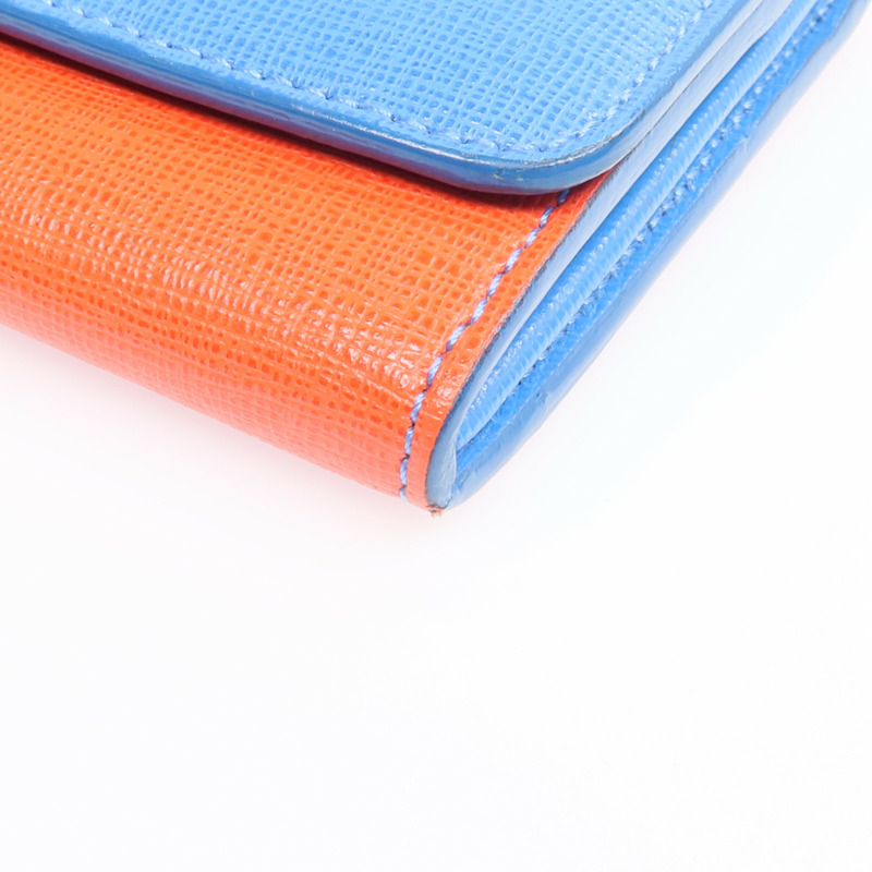 FENDI 牛皮皮革Long Wallet銀扣長錢包-6