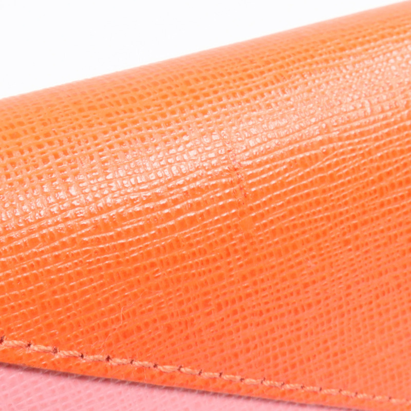 FENDI 牛皮皮革Long Wallet銀扣長錢包-11