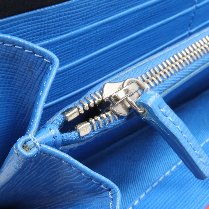 FENDI 牛皮皮革Long Wallet銀扣長錢包-13