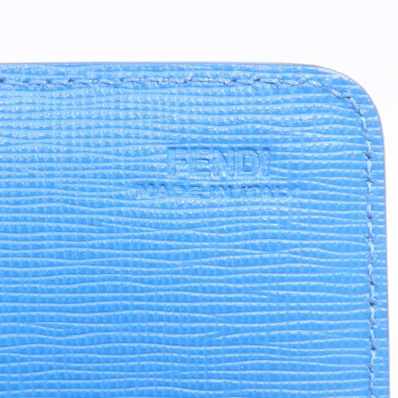 FENDI 牛皮皮革Long Wallet銀扣長錢包-14