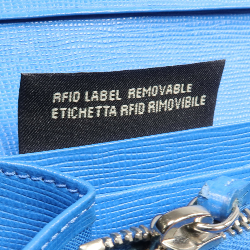 FENDI 牛皮皮革Long Wallet銀扣長錢包-16