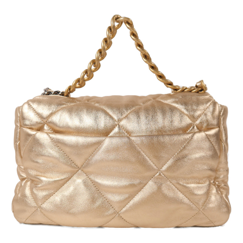 CHANEL 羊皮皮革19 Large鏈帶手挽肩背兩用袋-1