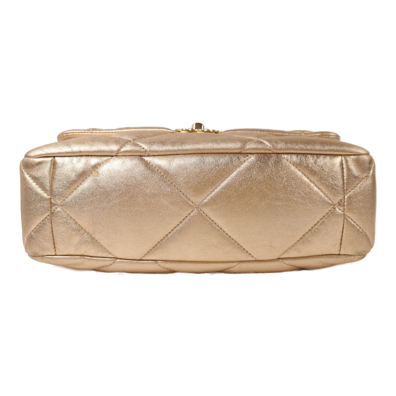 CHANEL 羊皮皮革19 Large鏈帶手挽肩背兩用袋-3