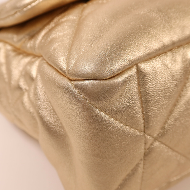 CHANEL 羊皮皮革19 Large鏈帶手挽肩背兩用袋-10