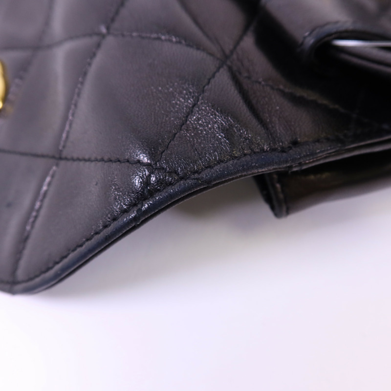 CHANEL 羊皮皮革Waist Bag金扣腰包-17