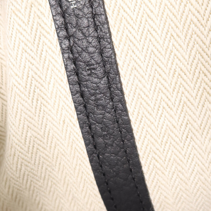 HERMES Negonda皮革Garden Party PM銀扣手挽袋Plomb-7