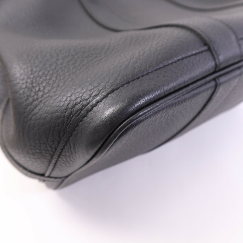 HERMES Negonda皮革Garden Party PM銀扣手挽袋Plomb-11