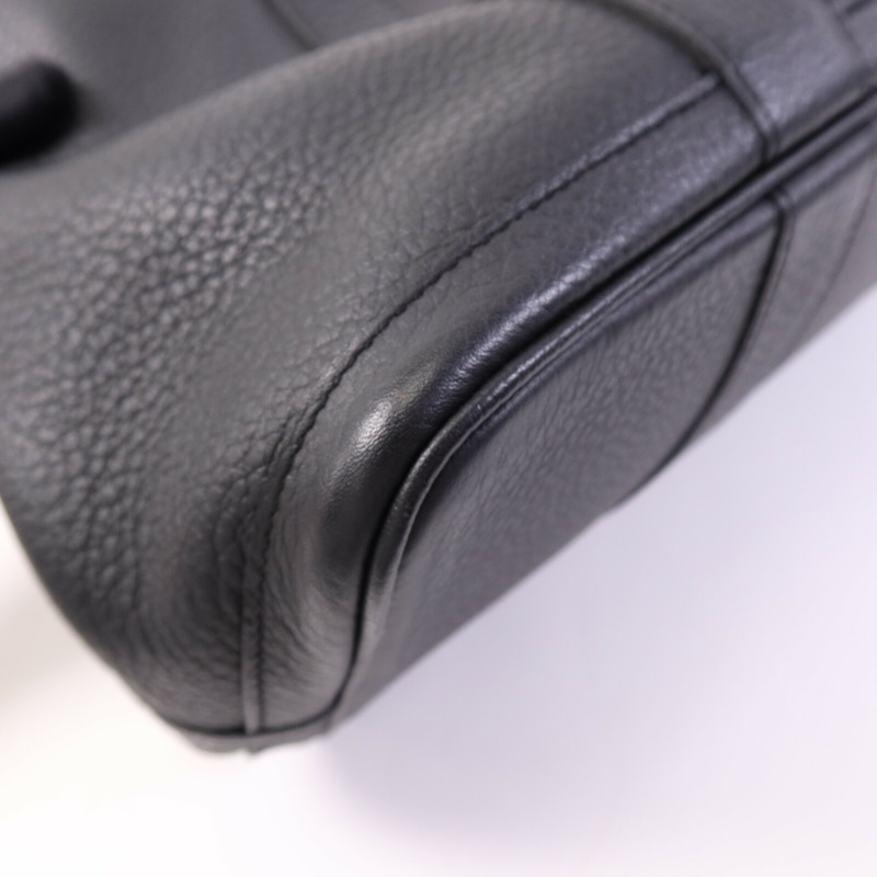 HERMES Negonda皮革Garden Party PM銀扣手挽袋Plomb-13