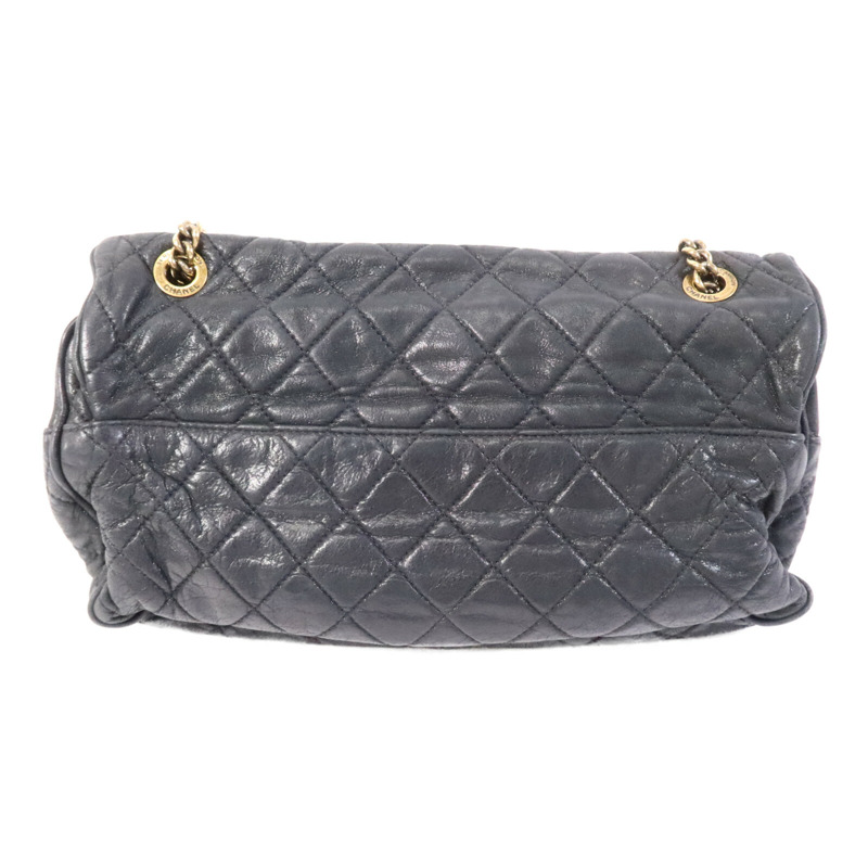 CHANEL 牛皮皮革Chain Shoulder Bag金扣鏈帶肩背袋-1