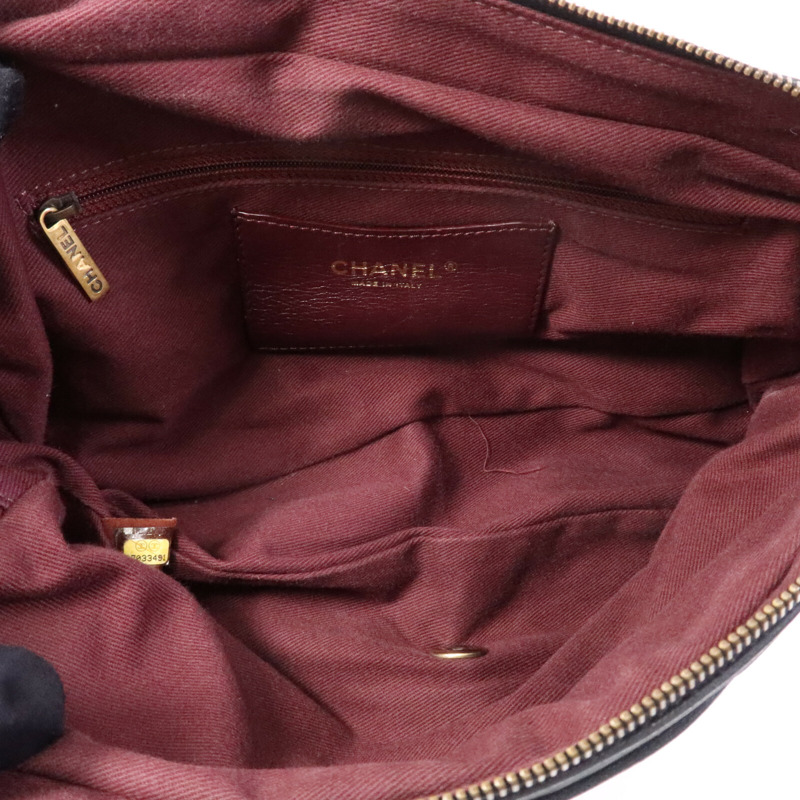 CHANEL 牛皮皮革Chain Shoulder Bag金扣鏈帶肩背袋-4