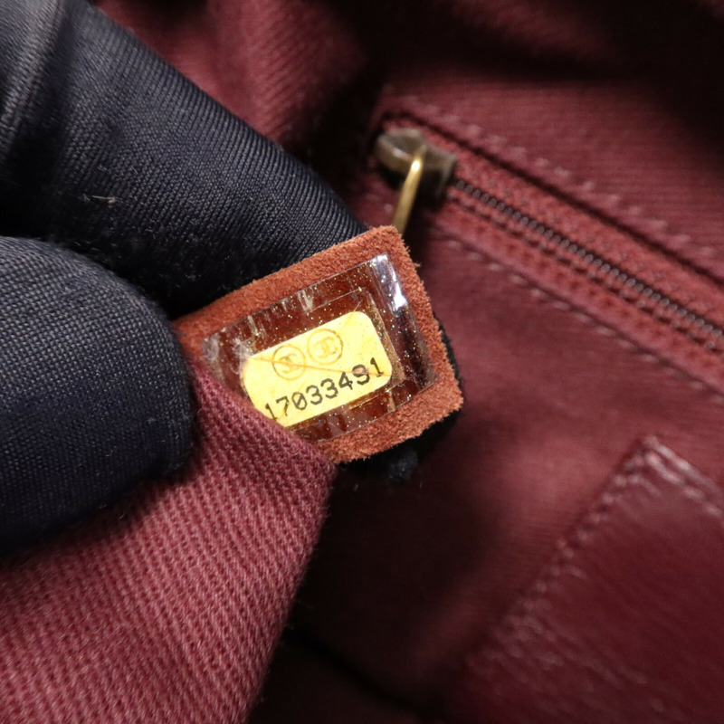 CHANEL 牛皮皮革Chain Shoulder Bag金扣鏈帶肩背袋-7