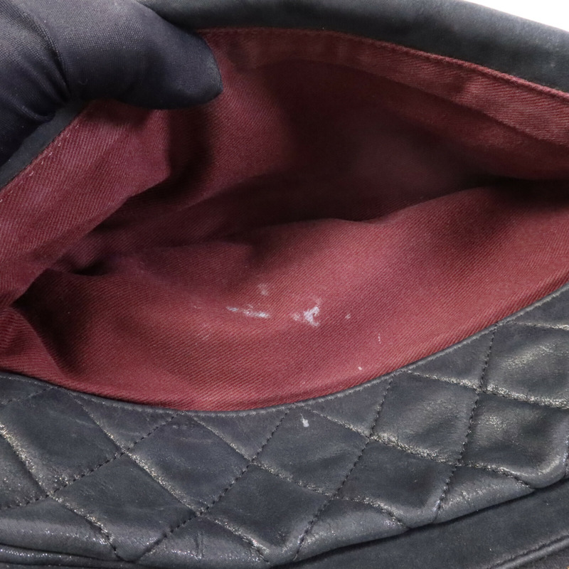 CHANEL 牛皮皮革Chain Shoulder Bag金扣鏈帶肩背袋-16