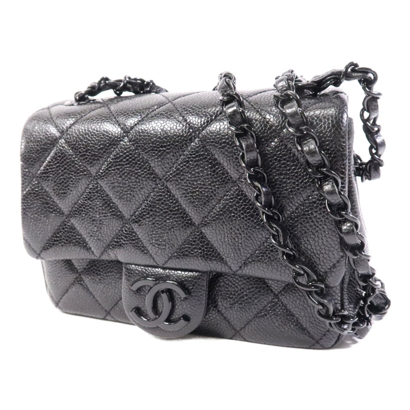 CHANEL 牛皮皮革Mini Classic 17鏈帶肩背袋-2