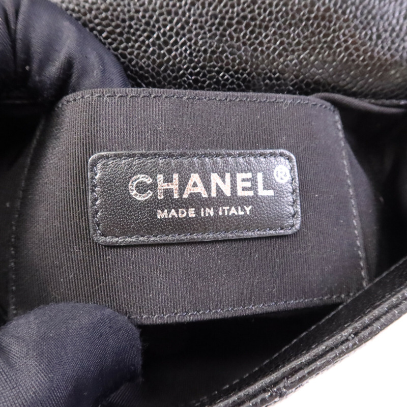 CHANEL 牛皮皮革Mini Classic 17鏈帶肩背袋-5