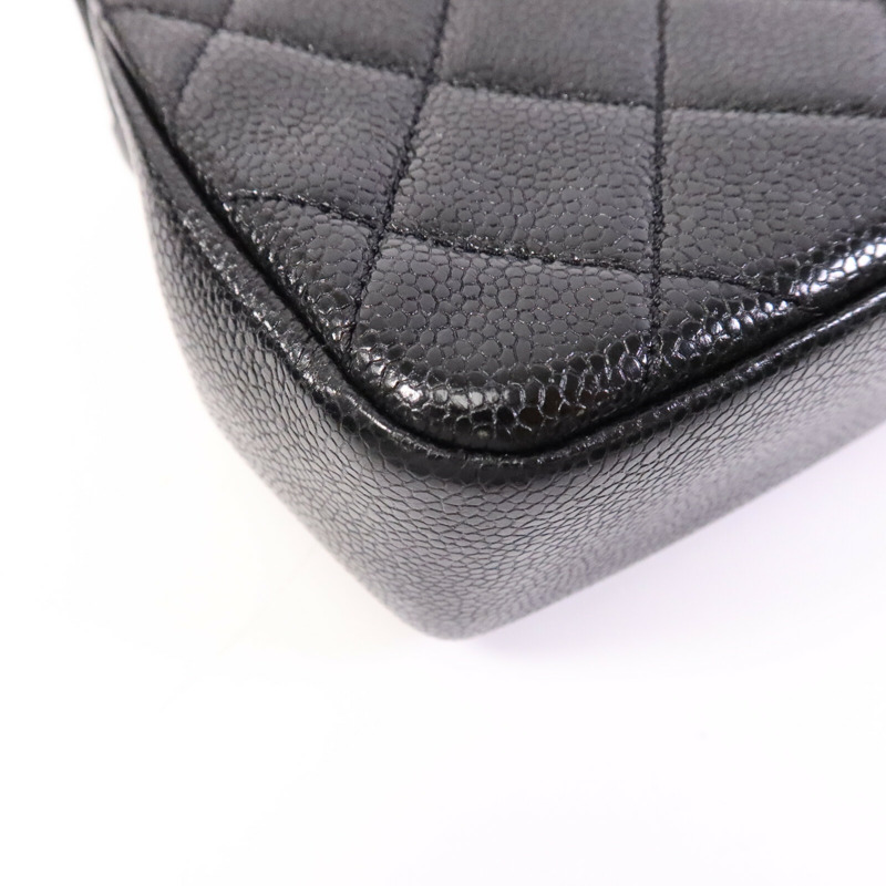 CHANEL 牛皮皮革Mini Classic 17鏈帶肩背袋-13