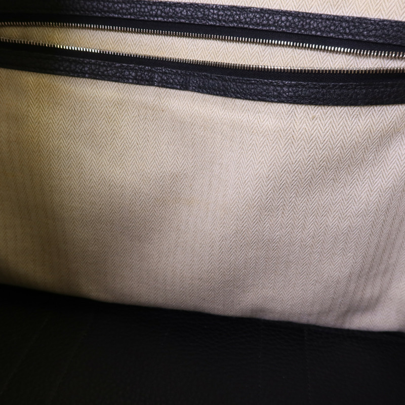 HERMES Negonda皮革Garden Party PM銀扣手挽袋Noir-14