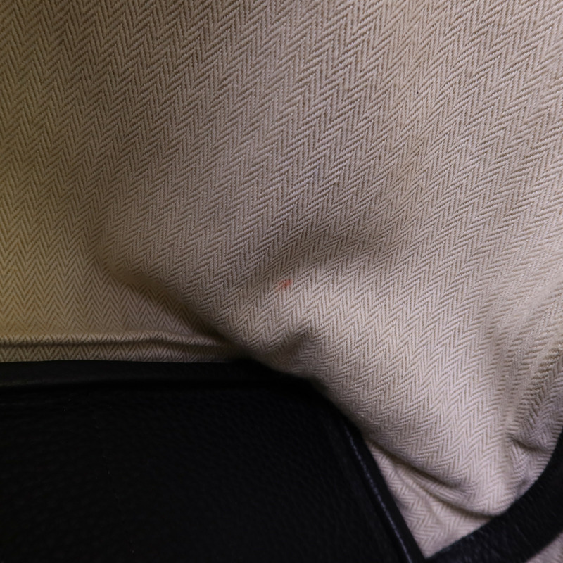 HERMES Negonda皮革Garden Party PM銀扣手挽袋Noir-15