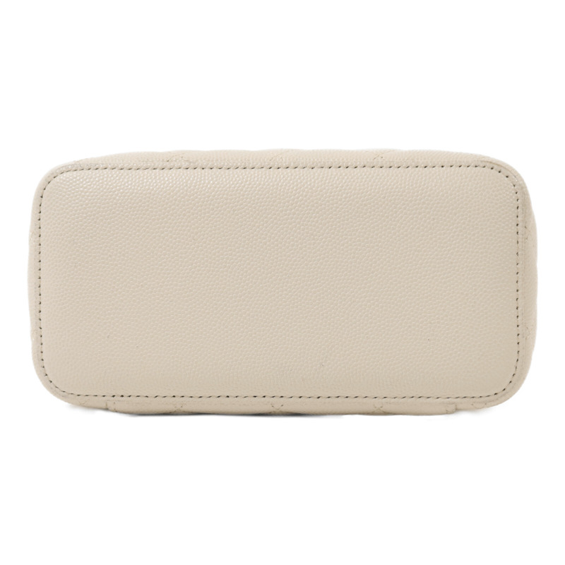 CHANEL 牛皮皮革Vanity Case金扣鏈帶肩背袋-3