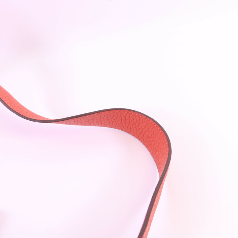 HERMES Clemence皮革Lindy 30銀扣手挽肩背兩用袋Rose Jaipur-16