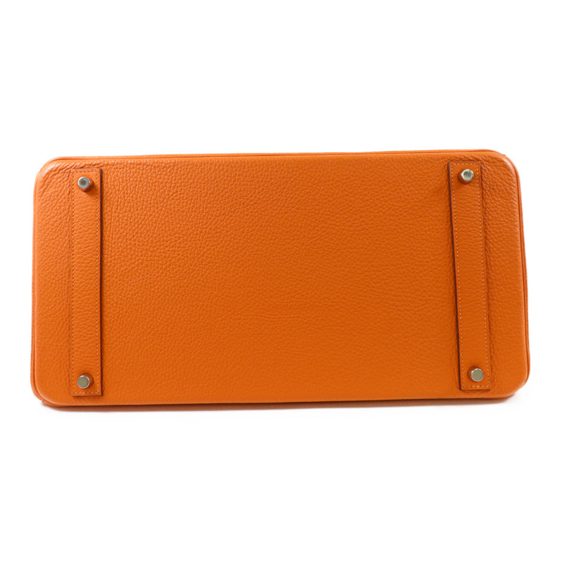 HERMES Togo皮革Birkin 40銀扣手挽袋-3