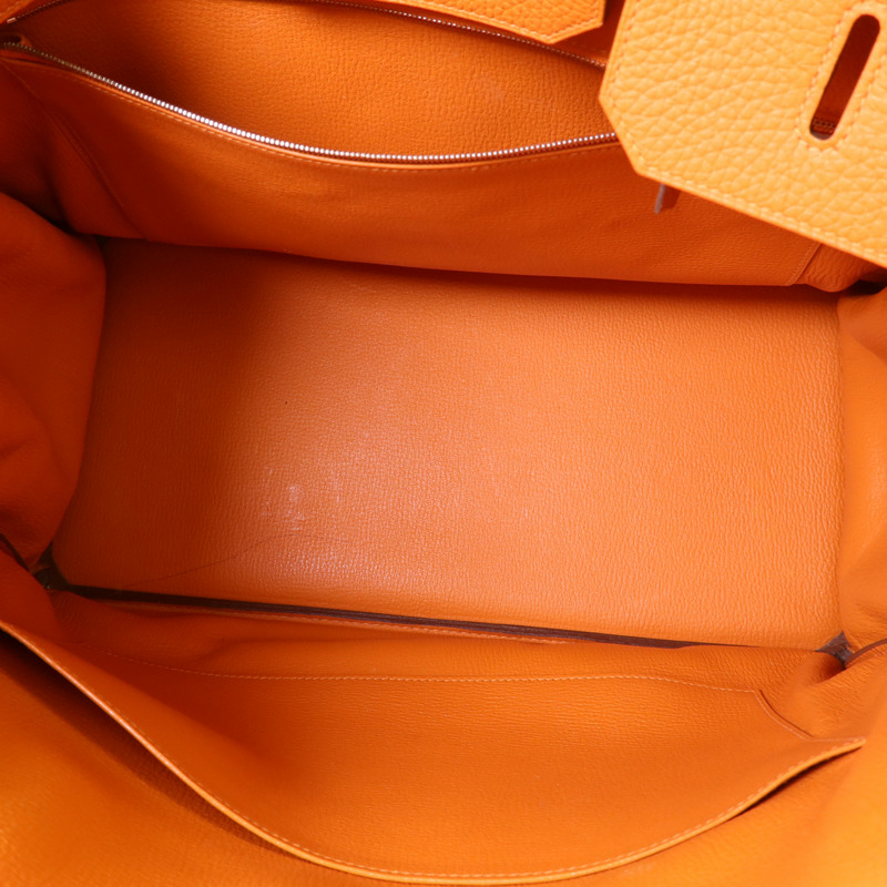 HERMES Togo皮革Birkin 40銀扣手挽袋-5