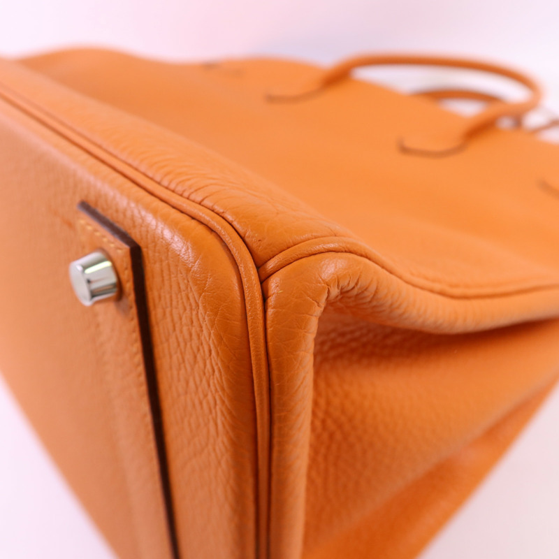 HERMES Togo皮革Birkin 40銀扣手挽袋-13