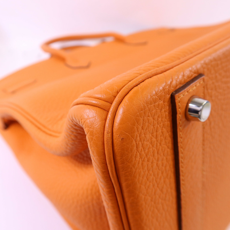 HERMES Togo皮革Birkin 40銀扣手挽袋-14