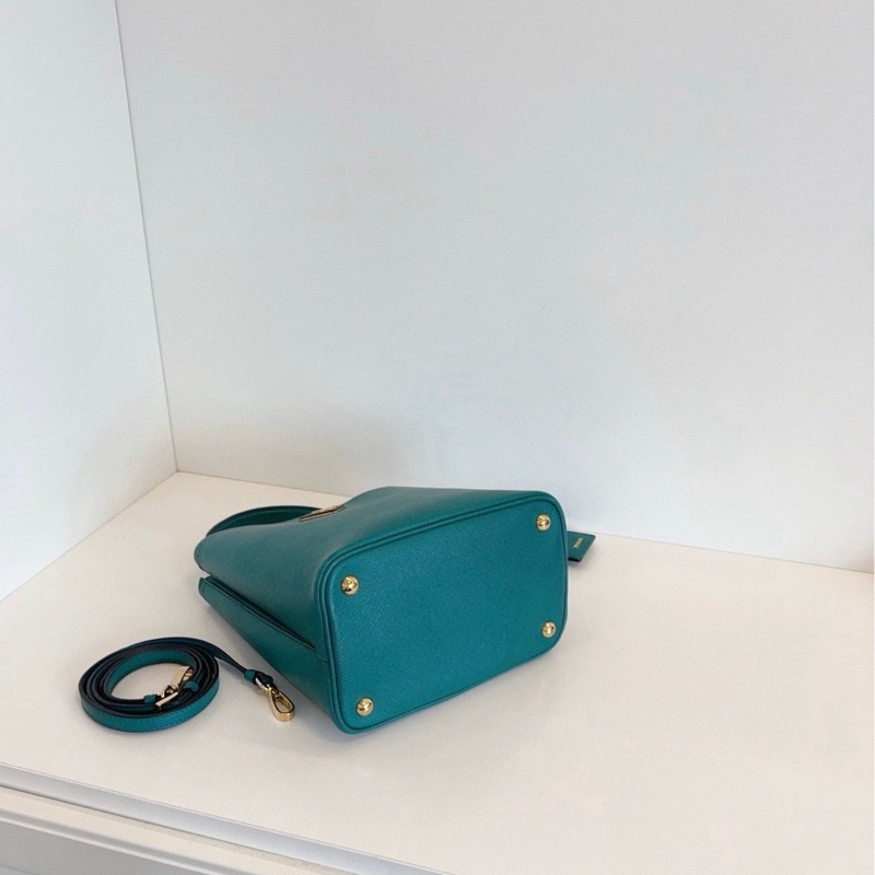 Prada普拉達 Panier Saffiano十字紋牛皮水桶包-5