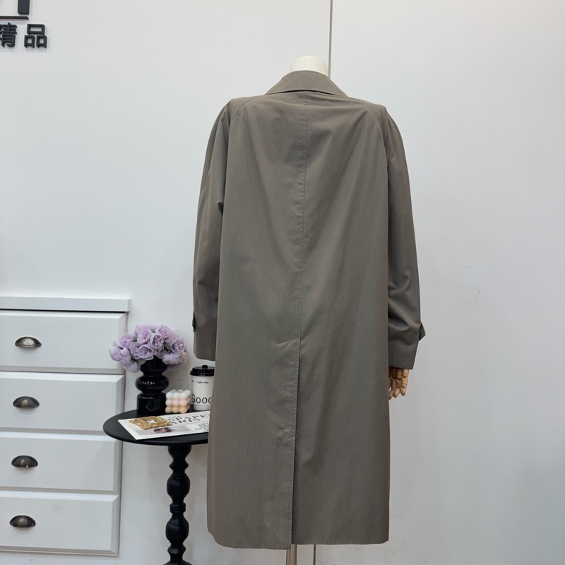 Burberry 灰色長款風衣 秋冬vintage 中古-2