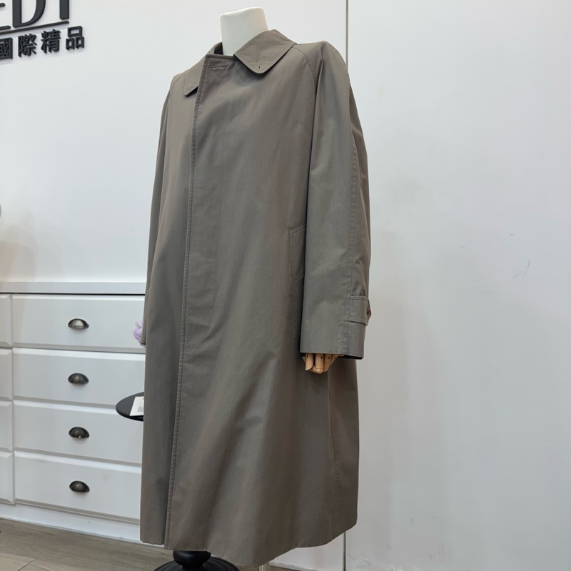 Burberry 灰色長款風衣 秋冬vintage 中古-3