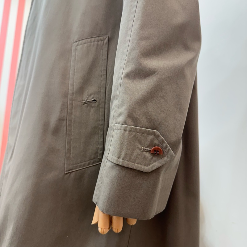 Burberry 灰色長款風衣 秋冬vintage 中古-9