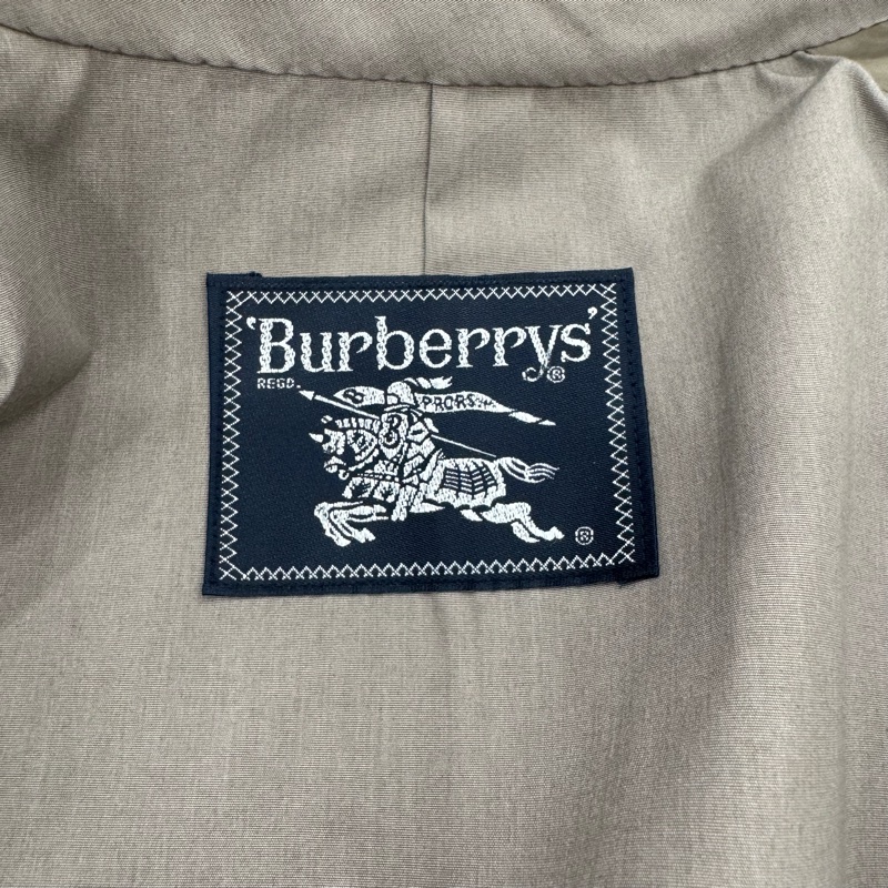 Burberry 灰色長款風衣 秋冬vintage 中古-11